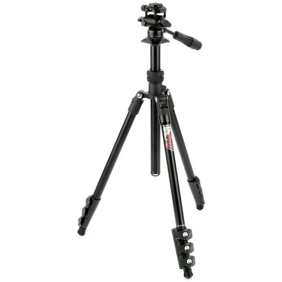 3 Legged Thing Punks Patti 2.0 4-Section Magnesium Alloy Video Tripod with AirHed Trinity Head, Matte Black