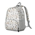 thumbnail image 2 of Rustic Folk Style Student Backpack – Pastoral Ink Sketch with Vintage Abstraction and Tribal Ethnic Floral Aesthetic for School, 2 of 6