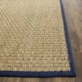 thumbnail image 3 of SAFAVIEH Natural Fiber Arbor Bordered Runner Rug, Natural/Navy Blue, 2'6" x 14', 3 of 10
