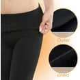 thumbnail image 3 of 2 Pairs Fleece Lined Tights for Women - 100D Opaque Warm Winter Pantyhose, 3 of 6