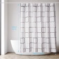thumbnail image 3 of CHAO Cortina de Ducha de Secado Rápido, Cortina de Ducha de Tela de Poliéster Impermeable Lavable a Máquina, Cortinas de Baño Semitransparentes 180 x 200 cm Blanco, 3 of 5