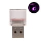 thumbnail image 5 of Kearding Luz del coche USB LED Lámpara de ambiente interior automotriz Sala de estar Accesorio de iluminación portátil Luz rosa púrpura Type1 NO1, 5 of 6