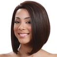 thumbnail image 1 of Nueva Peluca de Cabello Corto para Mujer Peinado Moldeador de Rostro Cabello Castaño con Degradado, 1 of 9