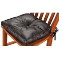 thumbnail image 2 of Faux Leather Chair Pad - Dark Chocolate, 2 of 2