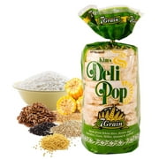 Kim's Deli Pop 7-Grain 12-Pack: Made from Gluten Free Ingredients-All Natural White Rice, Brown Rice, Quinoa, Corn Grits, Oats, Flaxseed, and Red Rice; Freshly Popped Rice Cakes, Healthy Snack