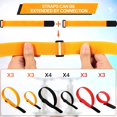 thumbnail image 4 of 20 Pieces Bike Rack Strap Reusable Bike Wheel Strap Adjustable Bike Wheel Stabilizer Straps Bicycle Cinch Strap Replacement Bicycle Accessories for Transporting Bicycles, 1 x 23.6 Inch, 1 x 7.9 Inch, 4 of 7