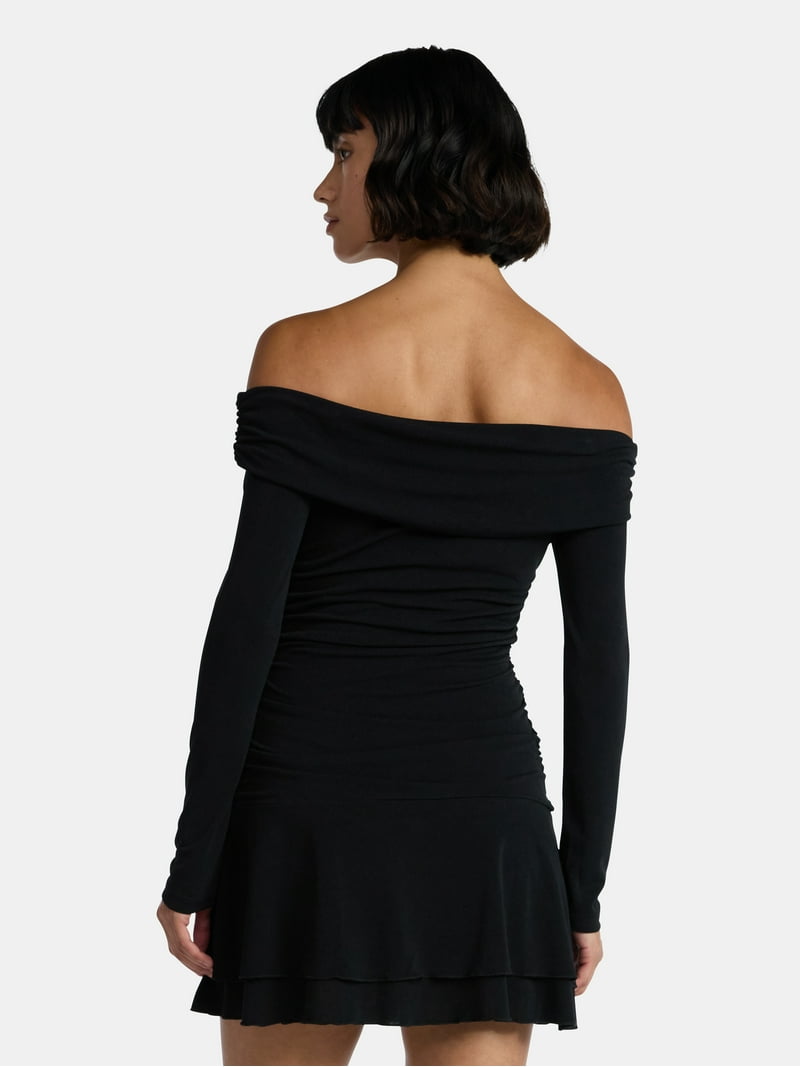 Easy padding dress ホワイト/ブラック S/M 193002110_dr_720x.jpg?v=1759959939