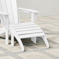 thumbnail image 3 of WestinTrends Malibu Outdoor Adirondack Style Ottoman, White, 3 of 15