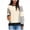 A Black, variant on Long Sleeve Shirts for Women Casual Tunic Tops Women Fashion Casual Printed Round Neck Loose Capless Sweatshirt Top Great Gifts for Less White L