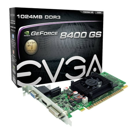 Gs Video - EVGA NVIDIA GeForce 8400 GS 1GB GDDR3 VGA/DVI/HDMI PCI-Express Video Card