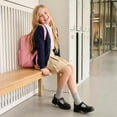 thumbnail image 6 of DREAM PAIRS Girls Mary Jane Shoes, Platform School Uniform Dress Shoes with Adjustable Buckle Strap, Chunky Sole T-Strap Casual Flats, 6 of 6