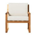 thumbnail image 5 of Pemberly Row Modern Slat Back Solid Wood Club Chair - Natural, 5 of 7