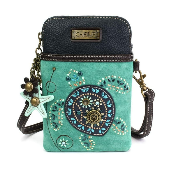 Bolso Bandolera CHALA para Teléfono Celular Dazzle Turquoise Talla Única