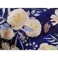 thumbnail image 5 of oneOone Cotton Cambric Dark Blue Fabric Leaves & Clover Sewing Material Print Fabric By The Yard 42 Inch Wide, 5 of 6