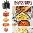 thumbnail image 6 of OFEFE 2 Pcs Meat Chopper, Upgrade Hamburger Smasher, Premium Heat Resistant Meat Masher,Ground Turkey and More, Non Stick Mix Grinder,Nylon Material., 6 of 7