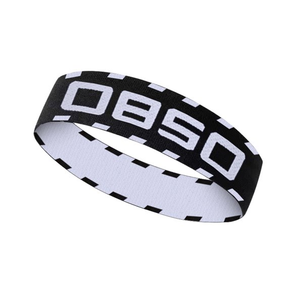 WTXUE Headbands for Men, Trendy Male Headband Accessories Nightclub Dance Fitness Running Net Red Cool Headband Hairband, Black