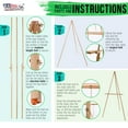 thumbnail image 7 of U.S. Art Supply 64" Torrey Wooden A-Frame Tripod Artist Floor Easel (Pack of 12), Adjustable Tray Height, Display Stand, 7 of 7