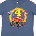 thumbnail image 4 of Inktastic Monster Truck 4th Birthday Boys or Girls Toddler T-Shirt, 4 of 5