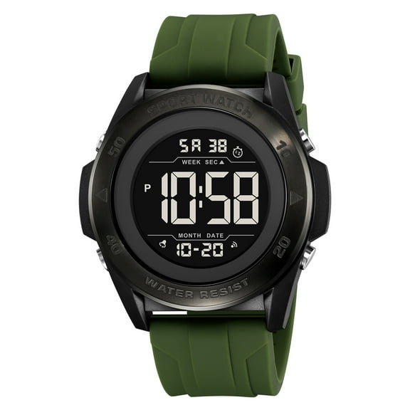 Men's Watch Waterproof Digital Sport Watch Military Digital Watches for men Alarm Back Light Classic Large face Watch