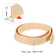 thumbnail image 2 of REGALWOVEN Collapsible Shower Barrier Stopper T-shape Water Splash Guard Blocker for Bathroom Khaki 39 Inch, 2 of 6