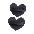thumbnail image 4 of 2 piezas de atrapapelos de ducha en forma de corazón para desagüe de ducha que evita obstrucciones fácilmente Negro, 4 of 9