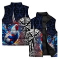 thumbnail image 5 of Chaleco de trabajo con estampado de grullas de moda para hombre, ropa para hombre, cómodo y cálido, moderno y versátil, chaleco resistente al viento frío, chalecos para hombre, 5 of 5