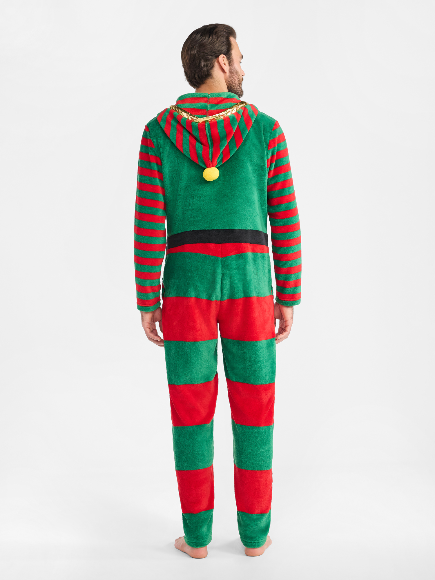 Christmas Men's SantaCon One-Piece Elf Union Suit from Holiday Time, Sizes M-XL