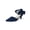 dark blue, variant on Women Low Kitten Heel Bow Heels Dress Shoes Closed Pointed Toe Ankle Strap Elegant Wedding Party Pumps