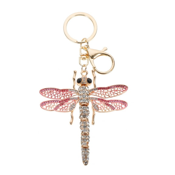 FOMIYES Creative Metal Dragonfly Keychain for Purse and Gifting 11.8X3.1X0.1in