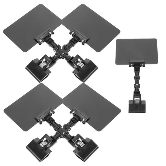 FUEENIRVA 5Pcs Black Price Display Stand PVC Sign Holder for Indoor and Outdoor Use