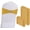 Gold, variant on 100PCS Spandex Stretch Chair Sashes Bows Elastic Chair Cover Bands Ties with Buckle Slider for Wedding Party Reception Events Universal Ceremony Banquet Decorations(Red)