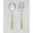 thumbnail image 4 of Yo Treasure Tiramisu Wire Wrapped Stainless Steel Matte Gold Salad Server Set, 4 of 4