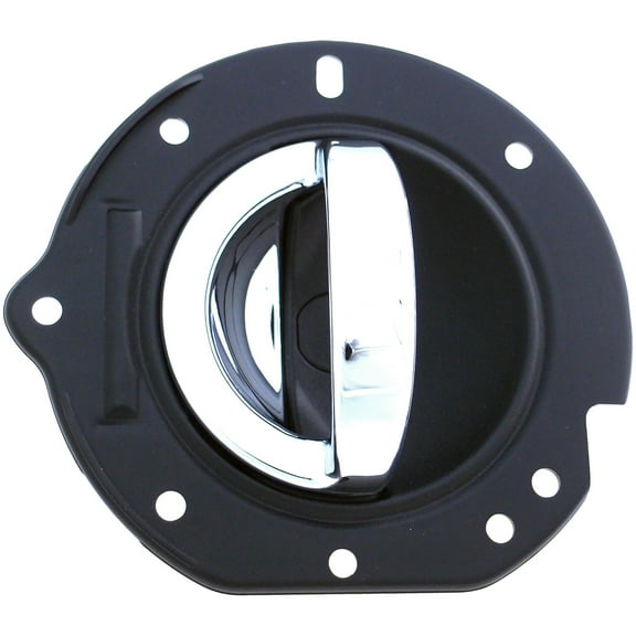 Dorman 84000 Front Passenger Side Interior Door Handle for Specific Jeep Models, Chrome Lever; Black Housing