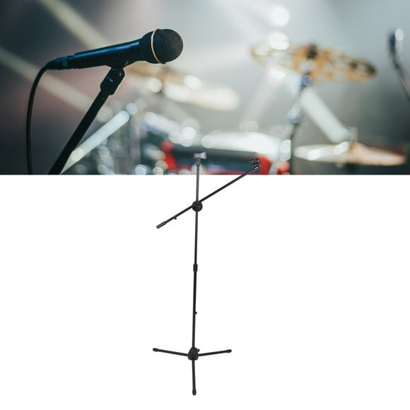 Microphone Tripod, Mic Support Stand Ergonomic Design for Studio Recording Music Program