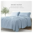 thumbnail image 2 of Double-Brushed Microfiber Twin XL Sheet Set 3 Piece – Oeko-TEX Certified Ultra Soft & Wrinkle-Free - 16" Deep Pocket Sheets - Easy Care Twin XL Size - Light Blue, 2 of 9