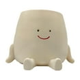 thumbnail image 4 of Organizador de decoración de macetas con forma de maceta, figura de resina con cara sonriente Estilo A, 4 of 9