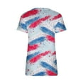 thumbnail image 5 of Dyegold Summer Tops for Women 2023, Plus Size Patriotic Tops for Women American Flag 4th July Blouses Loose Fitting T-Shirts Short Sleeve V-Neck ​Tunic Top, 5 of 5