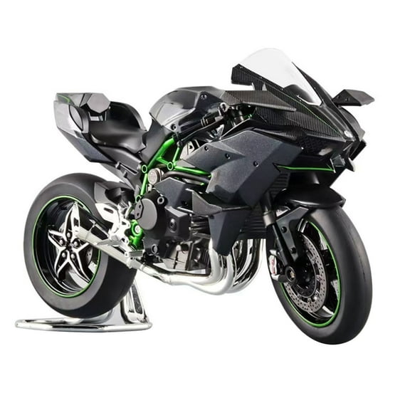 22cm Diecast Alloy 1/9 Scale For Kawasakis H2R Motorcycle Finished Motorcycle Model Toy Gift Sounds and Lights TAPDRA Spare Part