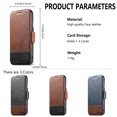 thumbnail image 3 of ELEHOLD Case for iPhone 16 Plus, Magnetic Leather Wallet Phone Case with Stand,Brown, 3 of 6