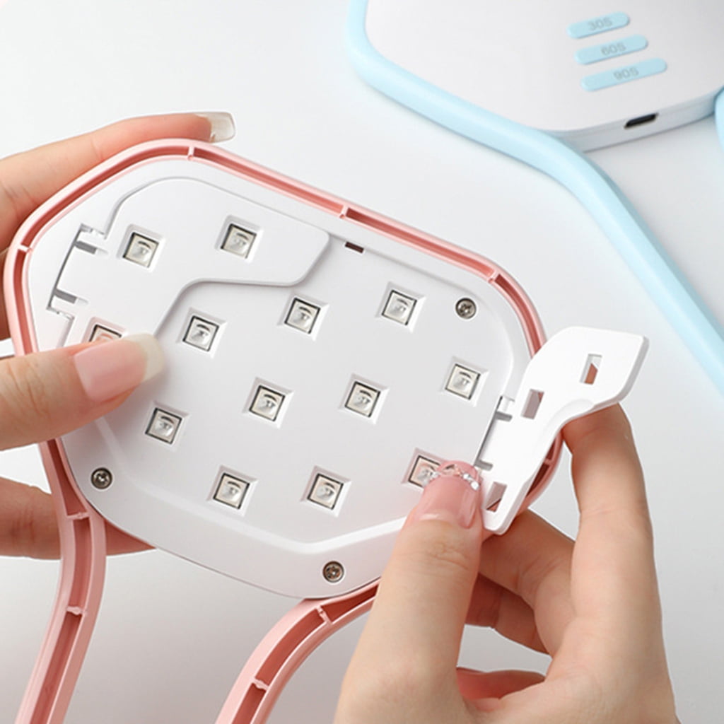 Rechargeable Handheld Nail Dryer UV LED Lamp For Gel Polish Nails Drying Manicure Tools Portable Nail Art Tool 24W