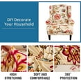 thumbnail image 2 of CHUNTIAN Wingback Chair Covers Slipcovers 2 Piece Stretch Wing Chair Covers Spandex Slipcovers Wingback Sofa Covers Armchair Covers Non-Slip Furniture Protector for Living Room Wingback Chairs, A13, 2 of 5