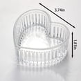 thumbnail image 5 of FURNIX Heart-Shaped Glass Bowl,Silver Elegant Glass Trinket Dishes – Perfect For Jewelry & Small Items,Multi-Functional Heart Bowl,Glass Serving Bowl,Home Catering Tableware,Valentine'S Day Gift, 5 of 9