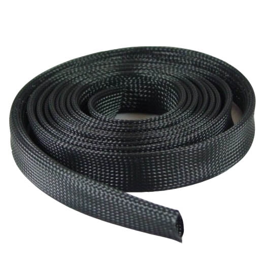 ACCL Expandable Braided Cable Sock Black 2"(50.8mm) x 50Ft(15.24m), 1 Pack