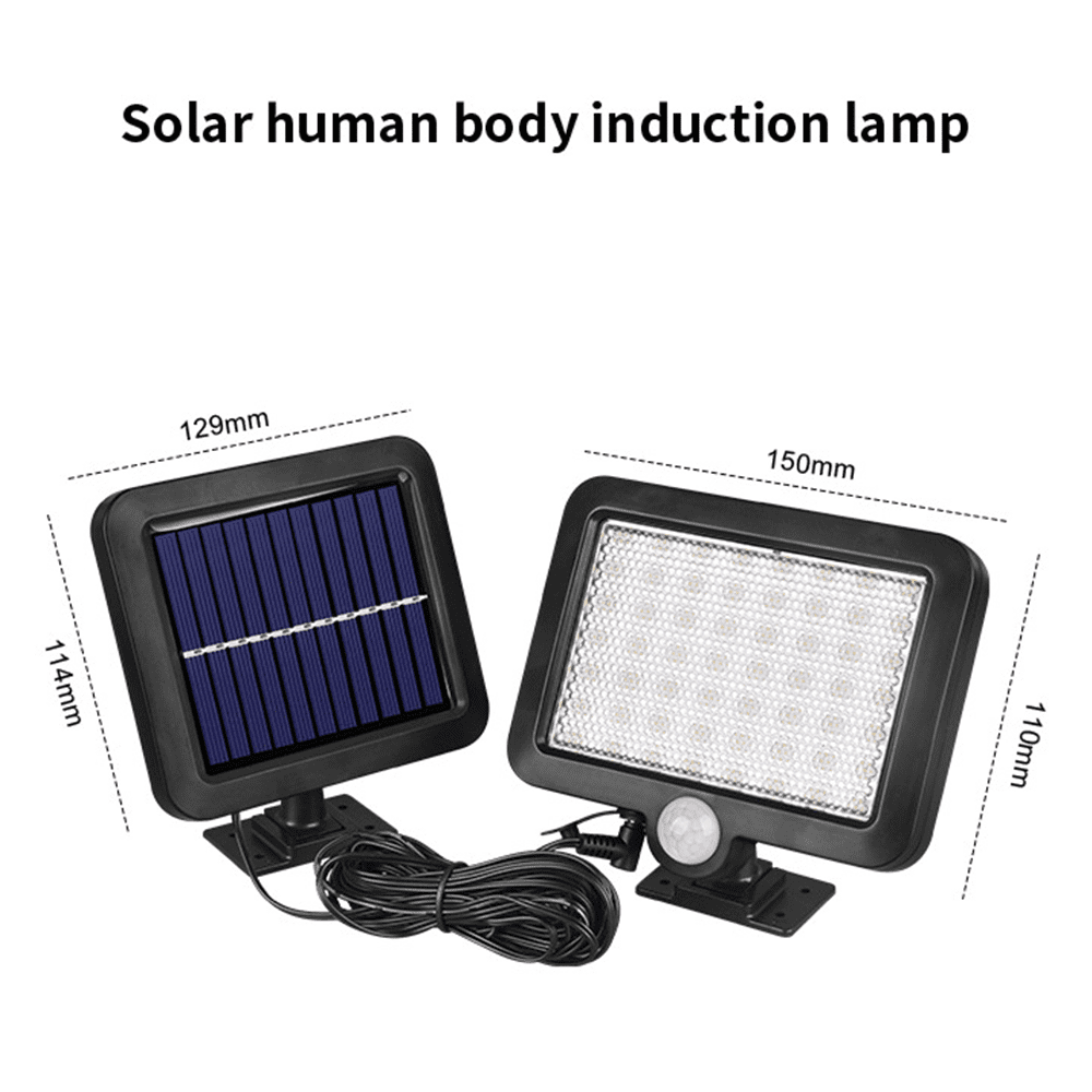 Details about   Solar Lights Outdoor with Remote Adjustable Pole 56Led,Waterproof,Human Body Ind 