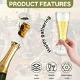 thumbnail image 3 of ACDANC 24Pcs Champagne Flutes Plastic 5 oz Streamlined Shape Party Cups Disposable Party Decoration Essential Clear Cups Style3, 3 of 7