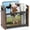 Rustic Brown, variant on Luxury Black Magazine Rack & Holder Multi-purpose Storage Organizer for Magazines Books Newspapers Mail Tablets