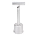 thumbnail image 1 of Double Edge Safety Clipper, Grooming Tool Double Edge Safety Trimmer Set Manual Easy To Use Double Sided with Blades for Men for Salon Silver, 1 of 7