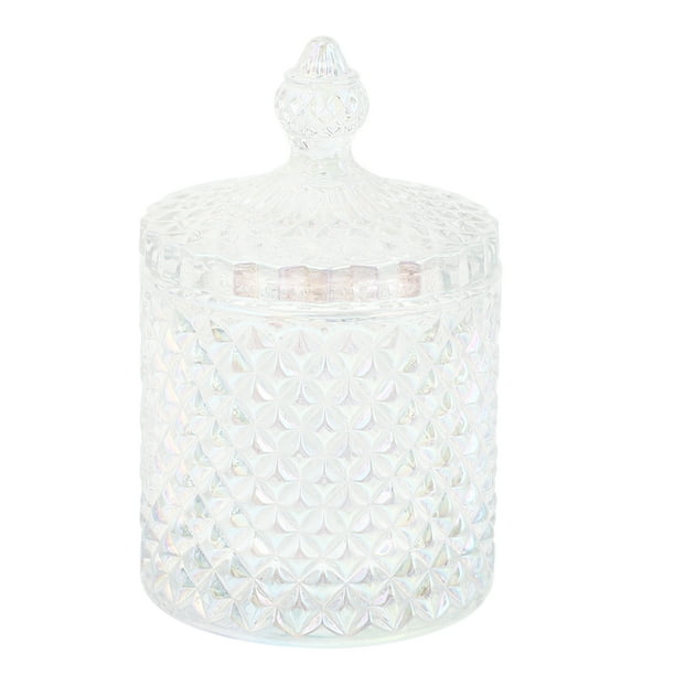 FELTECHELECTR Tarro de cristal de 290 ml con tapa para guardar dulces y palillos.