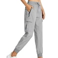 thumbnail image 1 of Pantalones de jogging cargo para mujer, ligeros, de secado rápido, para senderismo, para entrenamiento deportivo, informales, para estar en casa y al aire libre, 1 of 6