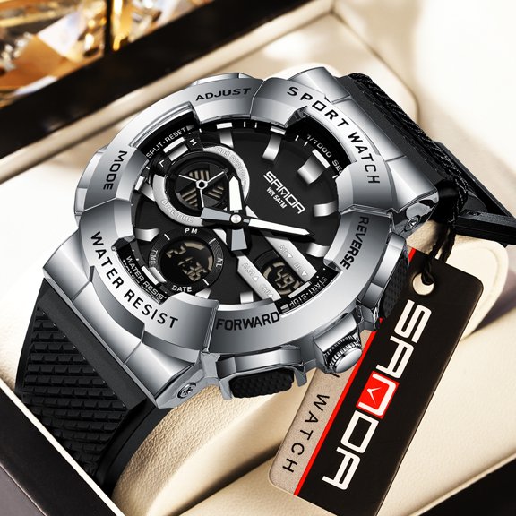 Men's Watch Waterproof Digital Sport Watch Military Digital Watches for men Alarm Back Light Classic Large face Watch